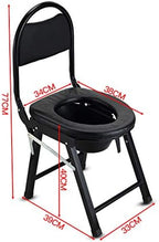 Folding Bath Toilet Chair Bedside Commode Seat Lightweight Shower Bench for Adults, Handicap, Elderly with Non-Slip Leg Pad Comfortable Backrest