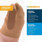 OrthoSleeve Turf Toe Brace TT3 specifically designed to treat and prevent Hallux Limitis and relieve pain from big toe fractures (S/M Left Foot)