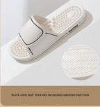 Foot Acupoint Massage Slippers for Men Women in Four Seasons,Relief Plantar Fasciitis Sandals,Boost Circulation Improves Massage Therapy Shoes,Acupressure Massage Slippers (Size:EU 44/45,Color:/Grey)