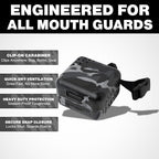 Under Armour Mouth Guard Case. Mouthguard Storage. Keep it Clean and Secure, Black, Adult