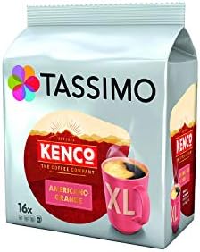 Tassimo Black Coffee Bundle - Costa Americano, Kenco Pure Colombian/Americano Grande, L'Or Classique XL, Jacobs Caffe Crema Classico XL pods - Pack of 5 (80 Servings)