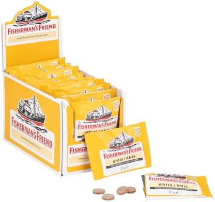 Fishermans Friend Aniseed Flavour 24 Bags of 25g (1 Box)