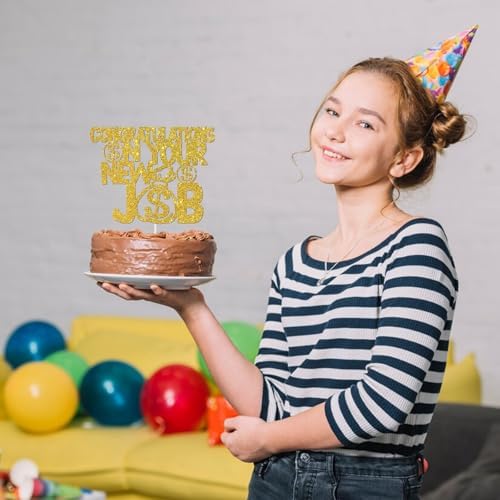 Congrats on Your New Job Cake Topper, New Job Who Dis Cake Decor, Congratulations Job Party Decorations