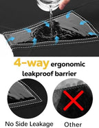 Incontinence Underwear for Women Washable Period Boxers Briefs Heavy Flow Leakproof Overnight High Absorbency Menstrual Postpartum Bladder Control Boyshorts Panties 4X-Large Pack of 2