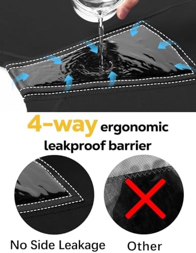 Incontinence Underwear for Women Washable Period Boxers Briefs Heavy Flow Leakproof Overnight High Absorbency Menstrual Postpartum Bladder Control Boyshorts Panties 4X-Large Pack of 2