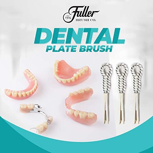 Fuller Brush Dental Plate Brush - Soft Hygienic Denture Cleaner - Small & Flexible Cleaning Tool for Dentures & Plates - Oral Hygiene for Men & Women (Pack of 1)