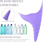 Travel Female Urination Device - 2 Pack Reusable Silicone Portable Lady Urinal Pee Funnel Pee Urine Cups Standing Up Camping Outdoor Drawstring Discreet Carry Bag