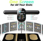 Runstar Smart Scale FSA&HSA Eligible, 8 Electrodes Digital Bathroom Scale for Body Weight and Fat, BMI, Muscle Mass 28 Body Composition Measurement, with Full-Color TFT LCD on Retractable Handle
