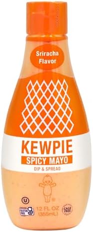 KEWPIE Spicy Mayonnaise (Product of Japan), Rich & Creamy Umami Flavor, Best Mayo for Sandwiches, Salads, Sushi & Dips, 12 fl oz