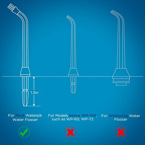 Replacement Heads for Waterpik, Replacement Picks for Water Pik Water Flosser (6 Plaque Chaser Tips)