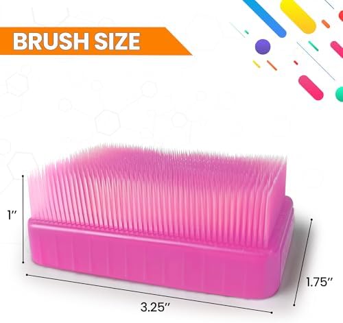 Wilbarger Method Therapy Sensory Brush Occupational & Therapressure Brush for Calming, Stimulating, and Sensory Brushing – Use as Part of The Wilbarger Brushing Protocol, Pink, 3 Count (Pack of 1)