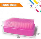 Wilbarger Method Therapy Sensory Brush Occupational & Therapressure Brush for Calming, Stimulating, and Sensory Brushing – Use as Part of The Wilbarger Brushing Protocol, Pink, 3 Count (Pack of 1)