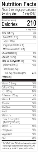 Great Grains Cranberry Almond Crunch Breakfast Cereal for Adults, Dried Cranberries and Almonds, Made with Whole Grain, Non-GMO, Heart Healthy, 14 OZ Box