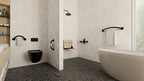 HealthCraft Plus Series Bathroom Grab Bar & Toilet Paper Holder