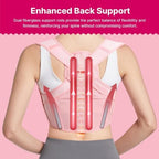 Fit Geno Posture Corrector for Women: Adjustable Lightweight Upper Back Brace for Neck Shoulder & Upper Back Pain Relief - Improve Posture Correct Hunchback Slouching Kyphosis Invisible Under Clothes (M/L Under Bust 32"-45")
