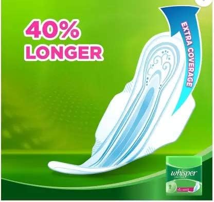 Whisper Ultra Clean Sanitary Pads - 44 Count XL Wings Super Saver Pack Sanitary Pad