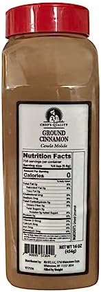 Chefs Quality Ground Cinnamon 16 Ounce