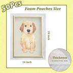 50PCS 16"x20" Cushion Foam Pouches, Moving and Packaging Supplies for Dishes and Fragile Item, Large Packing Cushioning Supplies Foam Wrap Pouches & Sheet for Moving, Packing, Transportation, Storage