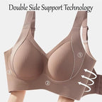 Generic Women's Floralshe Wireless Bra, Lifting Anti-Sagging Bra (2PCS-E, Large)