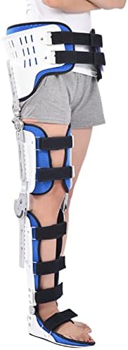 Hip Knee Ankle Foot Fixation Orthosis, Adjustable Hinged ROM Knee Hip Brace Leg Fracture Foot and Orthotics of Lower Limbs