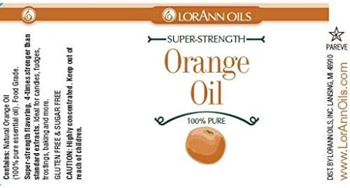 LorAnn Orange Oil SS, Natural Flavor, 1 ounce bottle