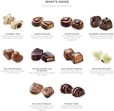 Godiva Chocolatier Assorted Chocolate Gift Box, Creamy Milk Dark, and White Chocolates for Loved Ones, Gourmet Valentine Box of Chocolate for Gift Basket, Candy Variety Pack, 18pc