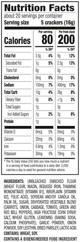 RITZ Fresh Stacks Savory Onion Crackers, Travel Snacks, 11.5 oz (8 Multi Snack Packs) (Pack of 2)