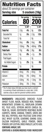 RITZ Fresh Stacks Savory Onion Crackers, Travel Snacks, 11.5 oz (8 Multi Snack Packs) (Pack of 2)