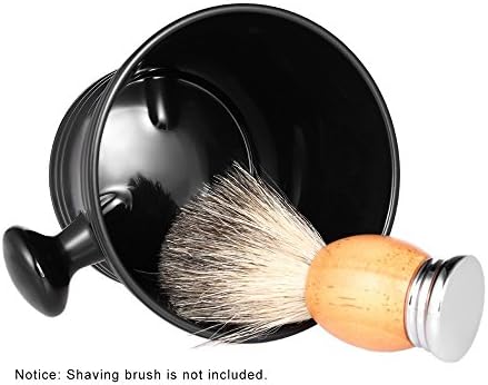 Shaving Mug Anself Man's Plastic Shaving Bowl with Handle Soup Bowl Barber Cleaning Soup Cup for Razor