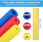 6 Pcs Foam Grip Tubing Adaptive Utensils Grip Tubing Tools Foam Tubing for Handle Grip Elderly Disabled Handicapped (3 Colors)