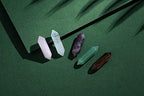 10PCS Healing Crystals Stones Sets Natural Amethyst Rose Quartz Clear Quartz Tiger Eye Reiki Gemstones Bulk Hexagonal Points Energy Balancing Chakra Meditation Therapy Gift