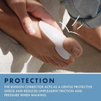 All Things Accessory 3 Pairs Gel Bunion Corrector Toe Protectors Straightener Separators Big Toe Spreader (6 pcs)
