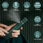 Elitzia Oxygen Facial Machine Oxygen Injection Skin Care Spa Nano Facial Mister Hydration Anti Aging Nourishing Handheld Atomizer Face Care Improve Absorption Portable Mist Sprayer Women 1PCS ETKD88SA