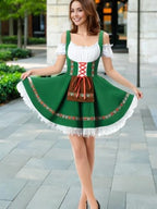 TOONRAIN Oktoberfest Costumes Women Authentic German Dirndl Dress Bavarian Style Beer Outfit