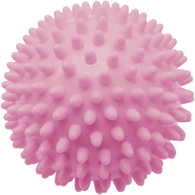 1pcs PVC 9CM Hedgehog Shape Massage Ball -Foot Relaxation Hedgehog Ball, Manual Massage Balls - Foot, Neck, Shoulder, Arm, Waist - Rolling Technique(Pink)
