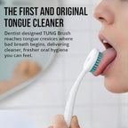 Tung Tongue Gel, Fresh Mint Tongue Cleaner Paste, Bad Breath Odor Eliminator, Halitosis Defense, BPA Free, USA Made (4-Pack)