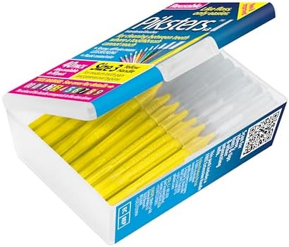 Piksters Interdental Brushes, 40 pk, Size 3, Interdental Tooth Brush for Medium Gaps, Gum Soft Bristles for Plaque Removal, Safe for Braces