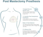 Triangle Silicone Breast Form Mastectomy Prosthesis Concave Bra Enhancer Inserts (1 Piece)