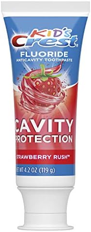 Crest Kid's Cavity Protection Fluoride Toothpaste Rush, Strawberry, 4.2 Ounce