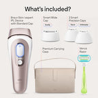 Braun Smart IPL, Skin i·Expert Pro 7, VOGUE's Best Hair Removal Device, IPL Hair Removal for Women and Men, Permanent Laser Hair Reduction At-Home, World's 1st Smart App, 4 Heads, IPL7387
