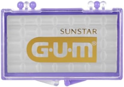 GUM Orthodontic Wax for Braces and Dental Devices - Soothing Dental Wax with Vitamin E and Aloe Vera - Clear Color - Unflavored (Pack of 1)