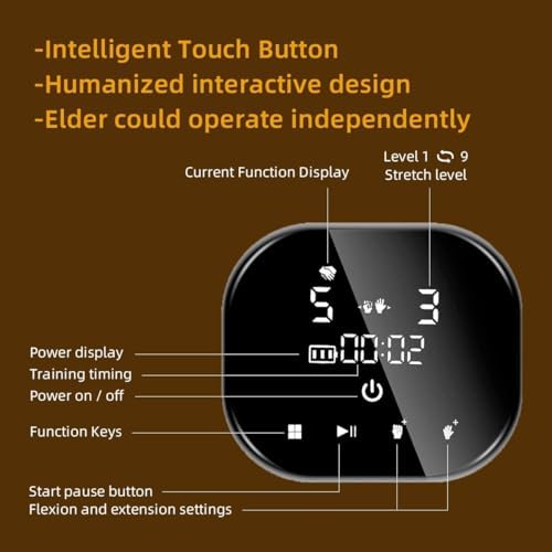 Pediatric Rehabilitation Robotic Glove, C10 Model Finger Rehabilitation Trainer with Adjustable Strength, Self-Training Recovery Equipment for Home Use (SHSYCE-10-Left-Age 5)