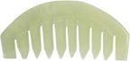 Janedream Jade Stone Gua Sha Comb Traditional Massage Tools for Scalp Head Hair Facial Manual Scalp Massagers with Acupuncture Head Therapy Trigger Point Treatment