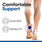 Gel Heel Pads for Shoes, Plantar Fasciitis Heel Cups for Pain Relief, Silicone Cushions for Bone Spur Relief, Protector Insoles, Sore Heal Bruised Feet, Shoe Inserts for Women & Men (LARGE 3 PAIRS)