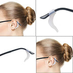 YINGFENG 22 Pairs White Silicone Glasses Anti-slip Holder with Storage Box, Eyeglass Holder, Premium Silicone Eyeglass Ear Hook Grip, Fits Most Kids and Adult Size for Retainer Glasses or Sunglasses