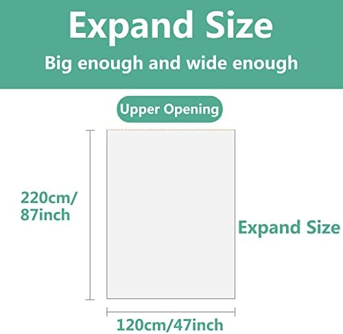 Disposable Sauna Sheeting Blanket Liners,50 Pieces Disposable Plastic Sheeting,for Body Wrap Used Inside a Far Infrared Sauna Blanket,47"" x86 PE,1/50