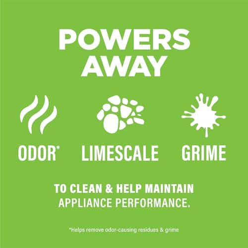 Affresh Dishwasher Cleaner, Helps Power Away Odor Causing Bacteria, Limescale, Mineral Deposits & Grime Inside Pump, Tub & Hoses, 12 Tablets, 1 Year Supply