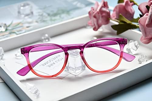 Eyekepper Fashion Readers Womens Reading Glasses (Purple-Red Frame, 0.50)