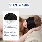 ALASKA BEAR Sleep Mask 2 Straps, Mulberry Silk, Twin Thin Elastic Bands Stay Put All Night, Smooth Eye Mask Two Adjustable Head Strings and Nose Baffle