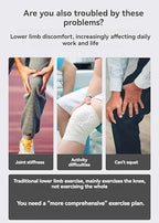 Leg Knee Rehabilitation Trainer, Intelligent Lower Limb Exerciser, Home Continuous Passive Motion Machine for Left and Right Leg Stiffness Relief, 0-140° Adjustable